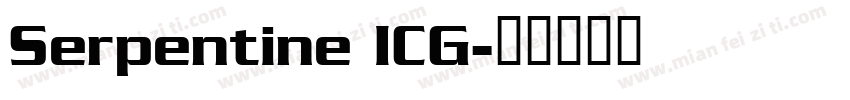 Serpentine ICG字体转换